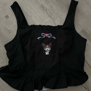 Hot topic keromi black tank top new with tags size small